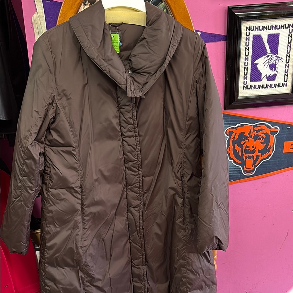 Women's Brown Puffer Coat Eileen Fisher
